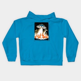 New York attacked by UFOs! Kids Hoodie